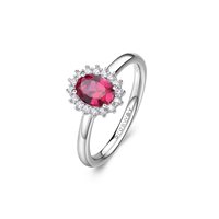 Ringe Brosway Dame FANCY - PASSION RUBY in Silber